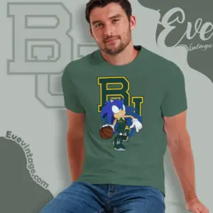 Baylor Bears Sonic The Hedgehog Basketball T shirt