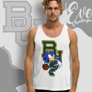 Baylor Bears Sonic The Hedgehog Basketball Tank Top Racerback