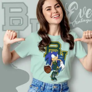 Baylor Bears Sonic The Hedgehog Basketball Women T shirt