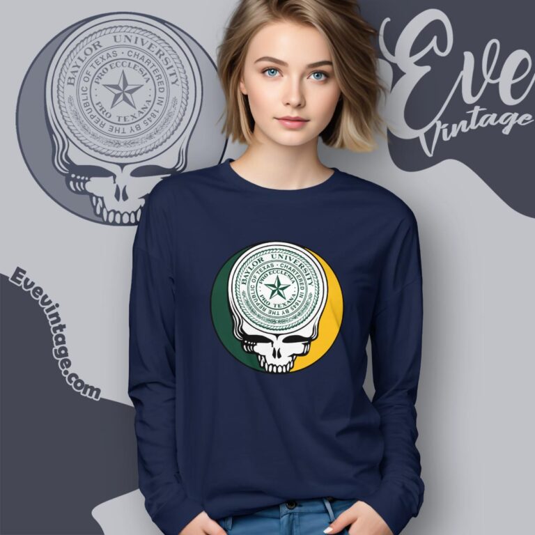 Baylor University Steal Your Face Grateful Dead Shirt Long Sleeve Tee Baylor University Steal Your Face Grateful Dead Shirt Long Sleeve Tee