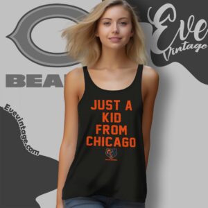Bears Just A Kid From Chicago Shirt Tank Top Racerback