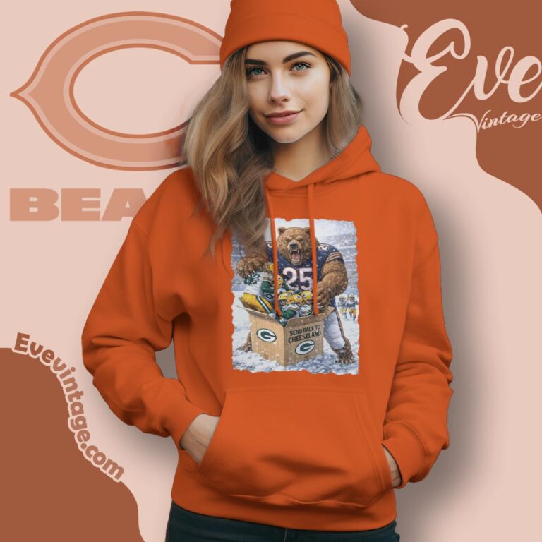 Bears Wins Packers Send Back To Cheeseland Hoodie Bears Wins Packers Send Back To Cheeseland Hoodie