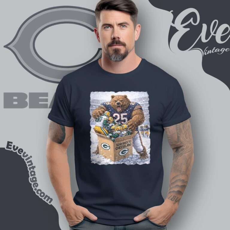 Bears Wins Packers Send Back To Cheeseland T shirt Bears Wins Packers Send Back To Cheeseland T shirt
