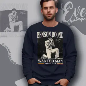 Benson Boone Tour 2026 Shirt Wanted Man Concert Sweatshirt