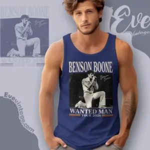 Benson Boone Tour 2026 Shirt Wanted Man Concert Tank Top Racerback