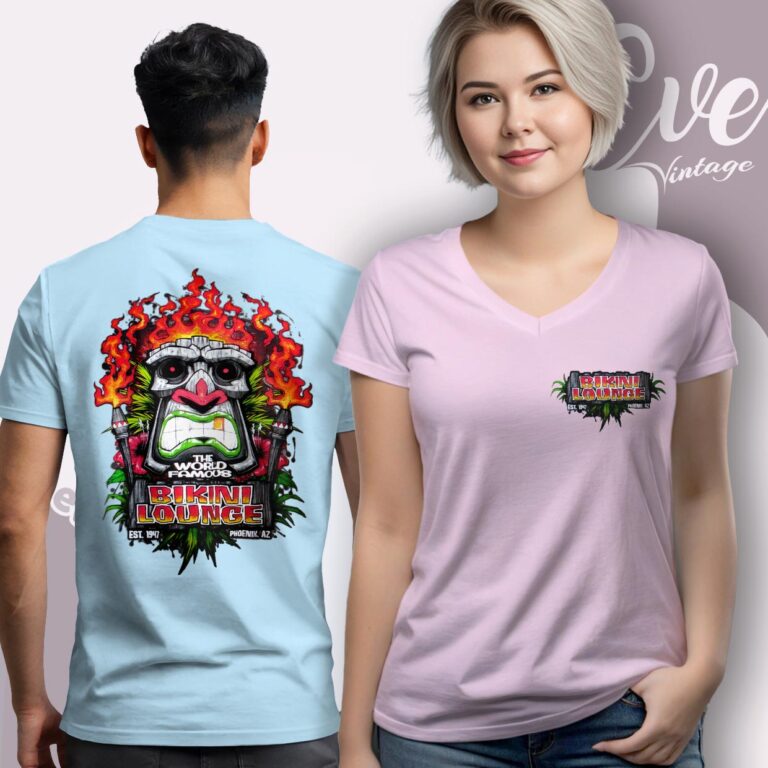 Bikini Lounge Shirt Phoenix Dive Bar Arizona V neck Bikini Lounge Shirt Phoenix Dive Bar Arizona V neck