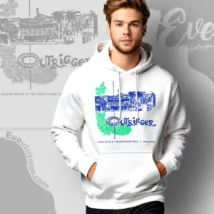 Billingsleys Outrigger Shirt Laguna Beach Tiki Bar Hoodie