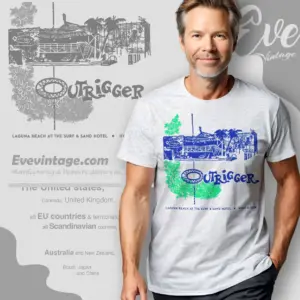 Billingsleys Outrigger Shirt Laguna Beach Tiki Bar T shirt
