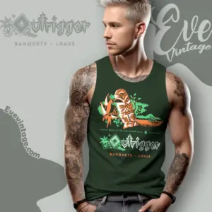 Billingsleys Outrigger Tiki Bar Tank Top Racerback