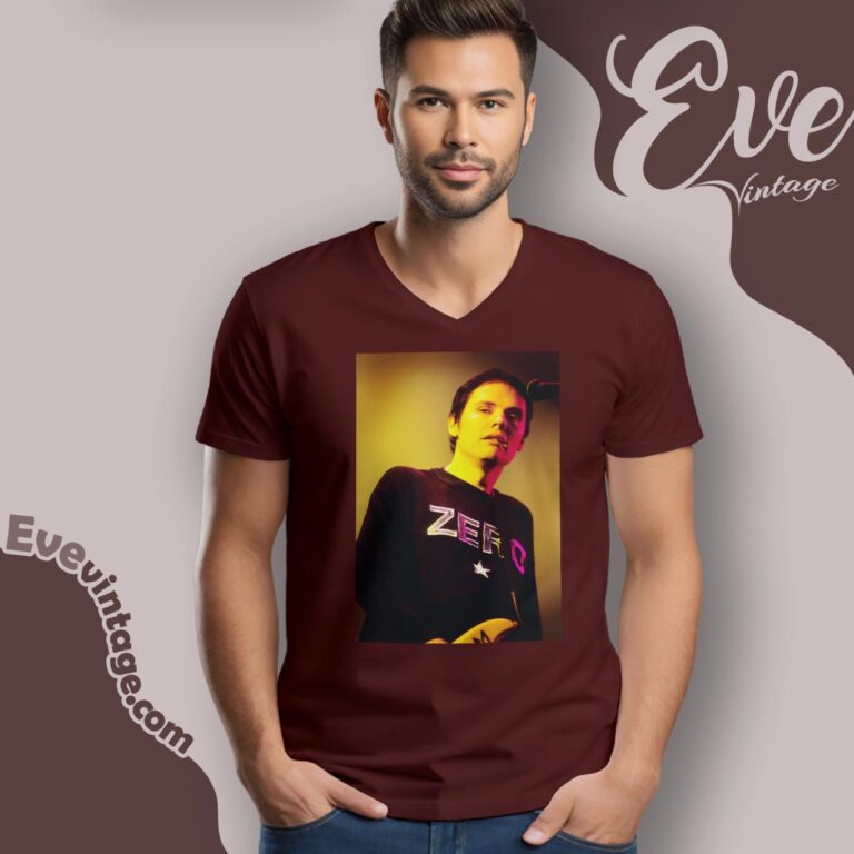 Billy Corgan Smashing Pumpkins Shirts V Neck TShirt Billy Corgan Smashing Pumpkins Shirts V Neck TShirt