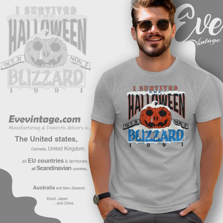 Blizzard 1991 Shirt I Survived The Halloween T shirt Blizzard 1991 Shirt I Survived The Halloween T shirt