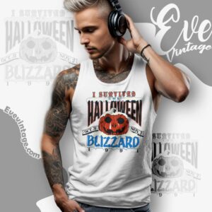 Blizzard 1991 Shirt I Survived The Halloween Tank Top Racerback