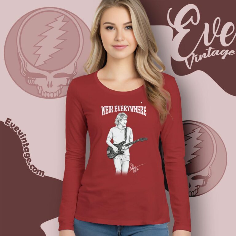 Bob Weir Grateful Dead Rock Music Shirt Long Sleeve Tee Bob Weir Grateful Dead Rock Music Shirt Long Sleeve Tee