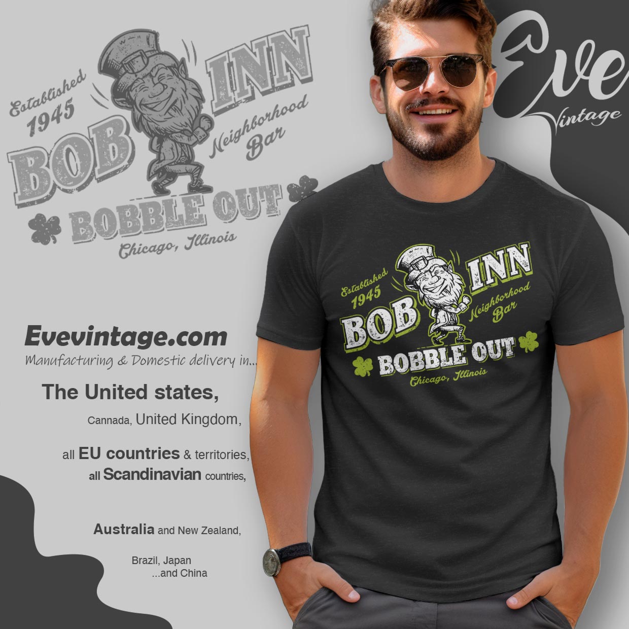 Bob inn Shirt – Chicago Illinois Dive Bar Tee Bob inn Shirt – Chicago Illinois Dive Bar Tee
