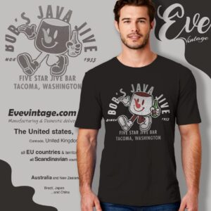 Bob's Java Jive Bar Shirt Tacoma Wa Dive Bar T shirt