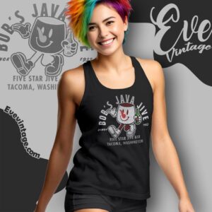 Bob's Java Jive Bar Shirt Tacoma Wa Dive Bar Tank Top Racerback
