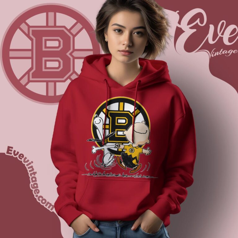 Boston Bruins Charlie Brown Snoopy Happy Dancing Shirt Hoodie Boston Bruins Charlie Brown Snoopy Happy Dancing Shirt Hoodie