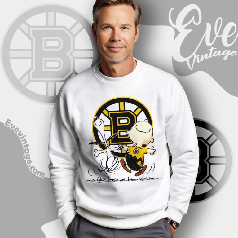 Boston Bruins Charlie Brown Snoopy Happy Dancing Shirt Sweatshirt Boston Bruins Charlie Brown Snoopy Happy Dancing Shirt Sweatshirt