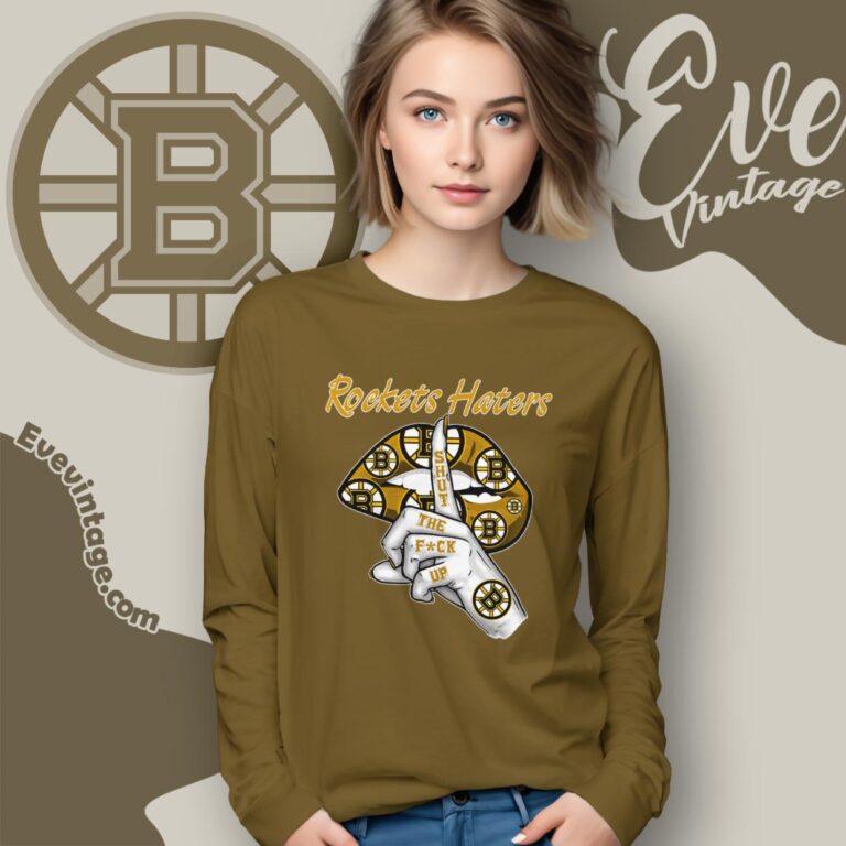 Boston Bruins Haters Shut The Fuck Up Long Sleeve Tee Boston Bruins Haters Shut The Fuck Up Long Sleeve Tee