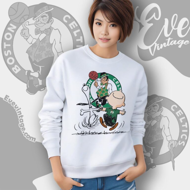 Boston Celtics Charlie Brown Snoopy Happy Dancing Shirt Sweatshirt Boston Celtics Charlie Brown Snoopy Happy Dancing Shirt Sweatshirt