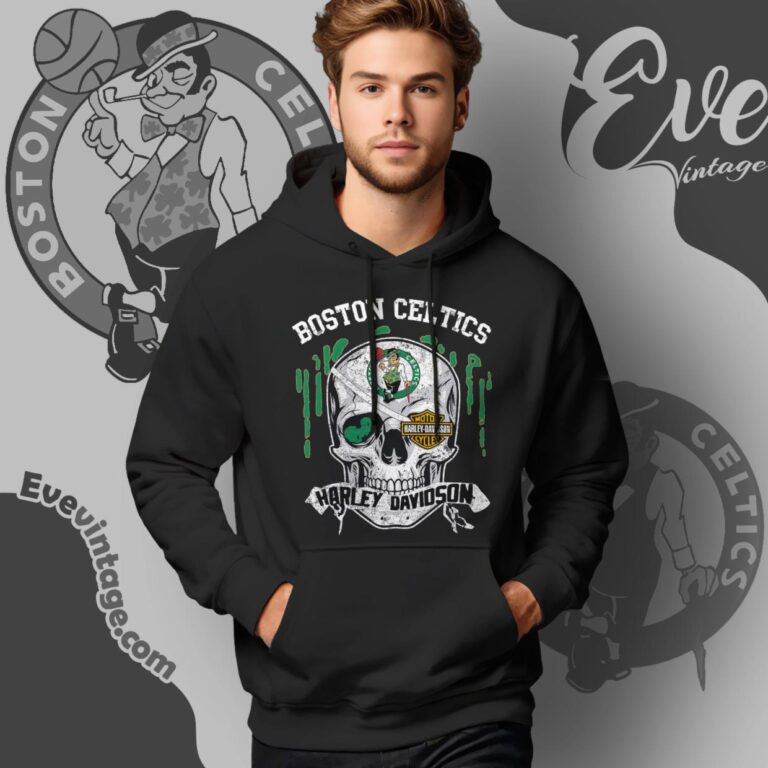 Boston Celtics Harley Davidson Skull Shirt Hoodie Boston Celtics Harley Davidson Skull Shirt Hoodie