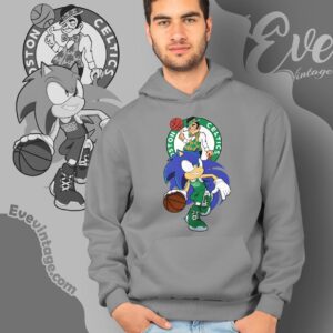 Boston Celtics Sonic The Hedgehog Shirt Hoodie