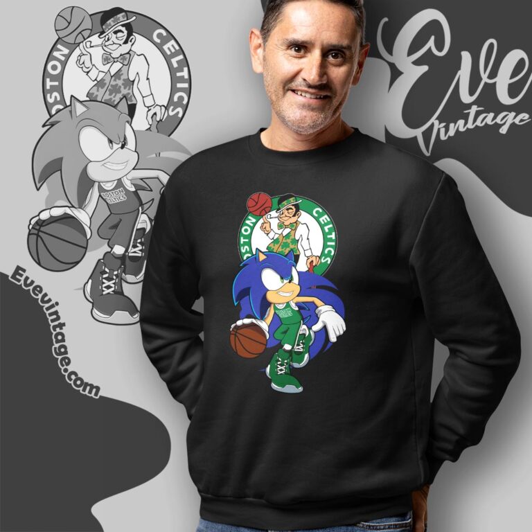 Boston Celtics Sonic The Hedgehog Shirt Sweatshirt Boston Celtics Sonic The Hedgehog Shirt Sweatshirt