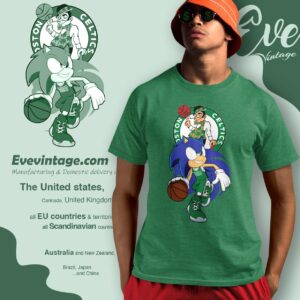 Boston Celtics Sonic The Hedgehog Shirt T shirt