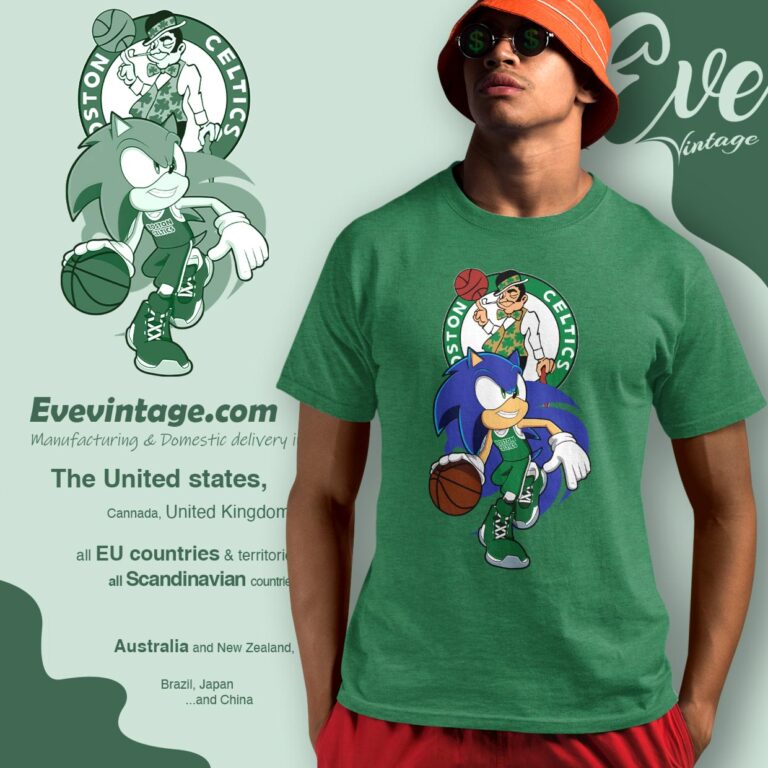Boston Celtics Sonic The Hedgehog Shirt T shirt Boston Celtics Sonic The Hedgehog Shirt T shirt