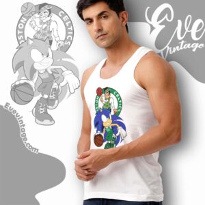 Boston Celtics Sonic The Hedgehog Shirt Tank Top Racerback