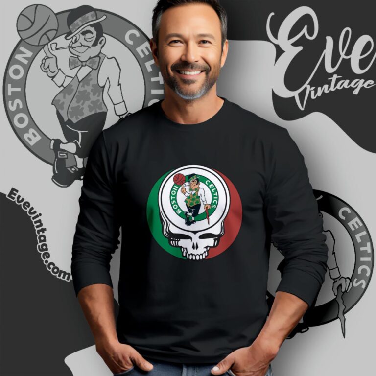 Boston Celtics Steal Your Face Grateful Dead Shirt Long Sleeve Tee Boston Celtics Steal Your Face Grateful Dead Shirt Long Sleeve Tee