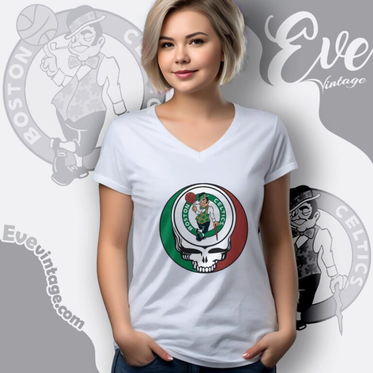 Boston Celtics Steal Your Face Grateful Dead Shirt V Neck TShirt Boston Celtics Steal Your Face Grateful Dead Shirt V Neck TShirt