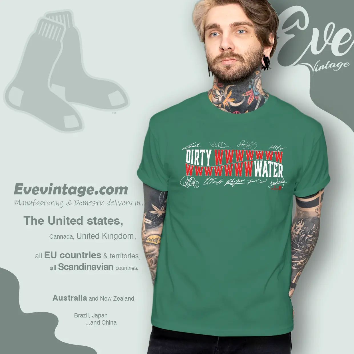 Boston Red Sox Dirty Wwwwwwwwwww Water T shirt Boston Red Sox Dirty Wwwwwwwwwww Water T shirt
