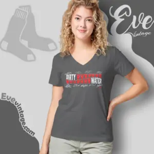 Boston Red Sox Dirty Wwwwwwwwwww Water V Neck TShirt