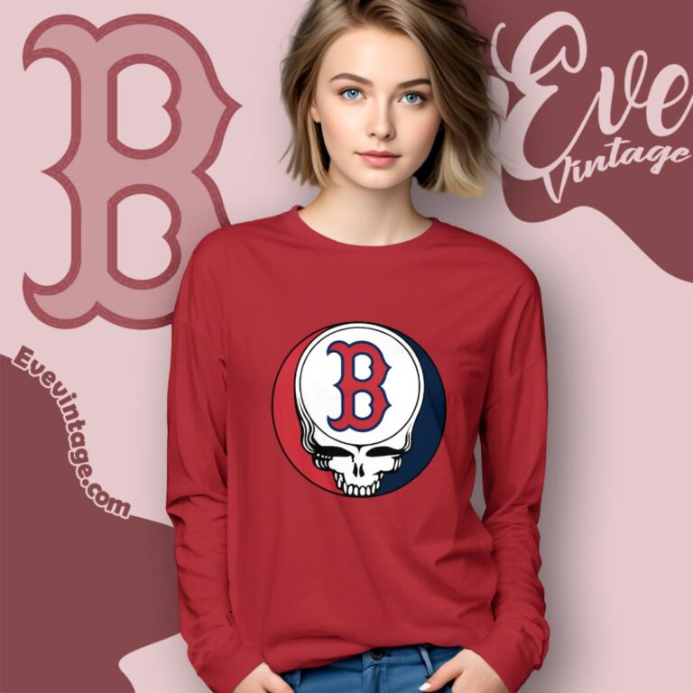 Boston Red Sox Steal Your Face Grateful Dead Shirt Long Sleeve Tee Boston Red Sox Steal Your Face Grateful Dead Shirt Long Sleeve Tee