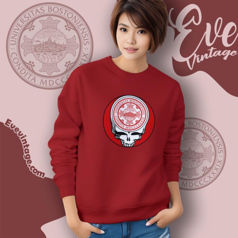 Boston University Steal Your Face Grateful Dead Shirt Sweatshirt Boston University Steal Your Face Grateful Dead Shirt Sweatshirt