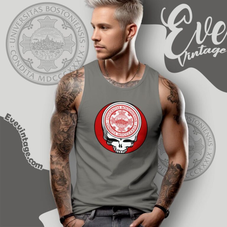 Boston University Steal Your Face Grateful Dead Shirt Tank Top Racerback Boston University Steal Your Face Grateful Dead Shirt Tank Top Racerback