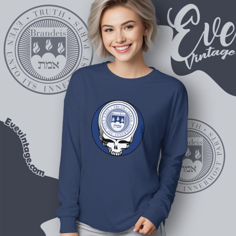 Brandeis University Steal Your Face Grateful Dead Shirt Long Sleeve Tee Brandeis University Steal Your Face Grateful Dead Shirt Long Sleeve Tee