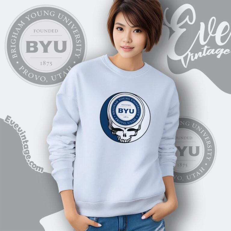 Brigham Young University Steal Your Face Grateful Dead Shirt Sweatshirt Brigham Young University Steal Your Face Grateful Dead Shirt Sweatshirt