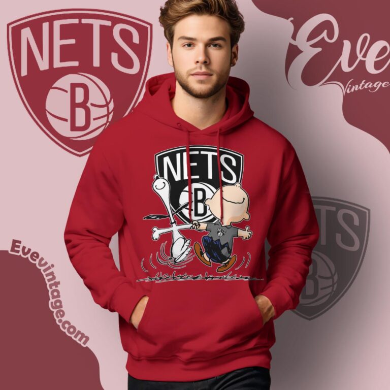 Brooklyn Nets Charlie Brown Snoopy Happy Dancing Shirt Hoodie Brooklyn Nets Charlie Brown Snoopy Happy Dancing Shirt Hoodie