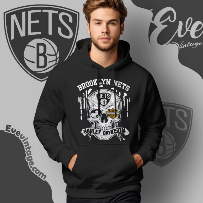 Brooklyn Nets Harley Davidson Skull Shirt Hoodie Brooklyn Nets Harley Davidson Skull Shirt Hoodie