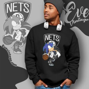 Brooklyn Nets Sonic The Hedgehog Shirt Sweatshirt
