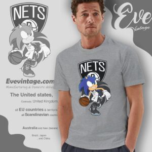 Brooklyn Nets Sonic The Hedgehog Shirt