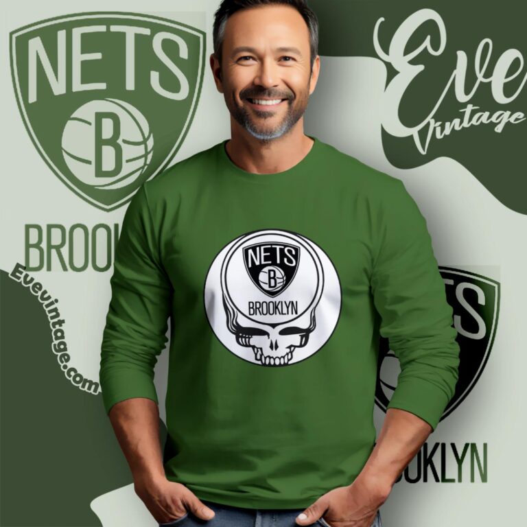 Brooklyn Nets Steal Your Face Grateful Deadshirt Long Sleeve Tee Brooklyn Nets Steal Your Face Grateful Deadshirt Long Sleeve Tee