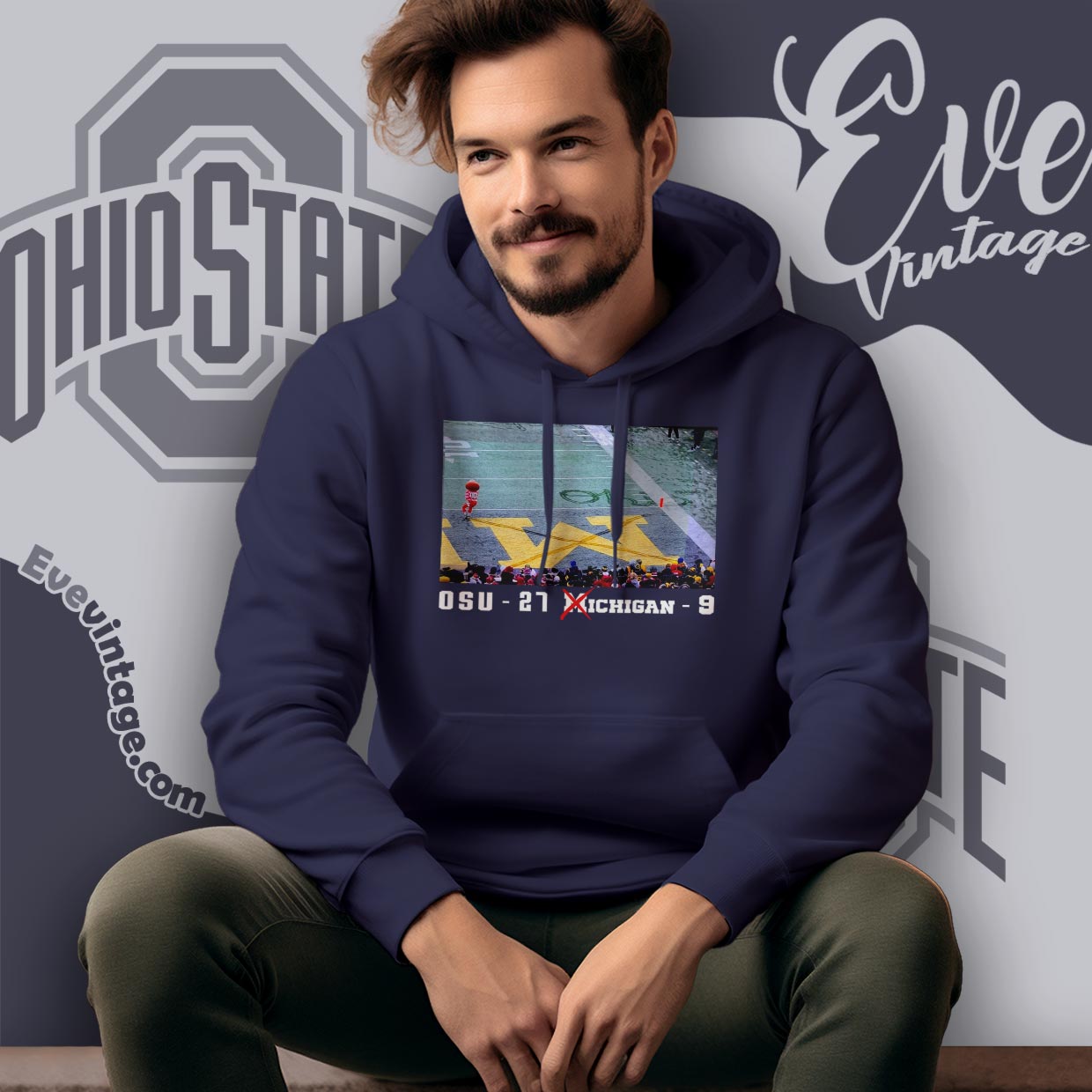 Brutus Ohio State Snow Fan Football Shirt – Osu 27 Michigan 9 Brutus Ohio State Snow Fan Football Shirt – Osu 27 Michigan 9