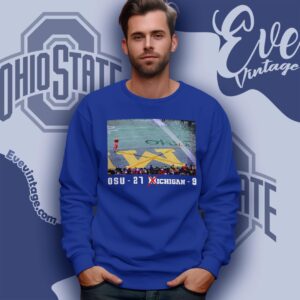 Brutus Ohio State Snow Fan Football Shirt Osu 27 Michigan 9 Sweatshirt