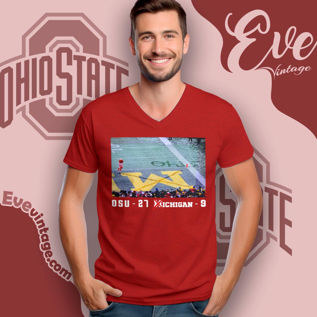 Brutus Ohio State Snow Fan Football Shirt – Osu 27 Michigan 9 Brutus Ohio State Snow Fan Football Shirt – Osu 27 Michigan 9