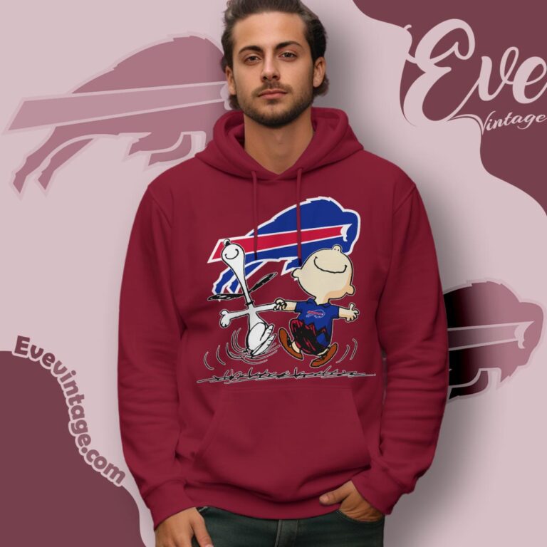 Buffalo Bills Charlie Brown Snoopy Happy Dancing Shirt Hoodie Buffalo Bills Charlie Brown Snoopy Happy Dancing Shirt Hoodie