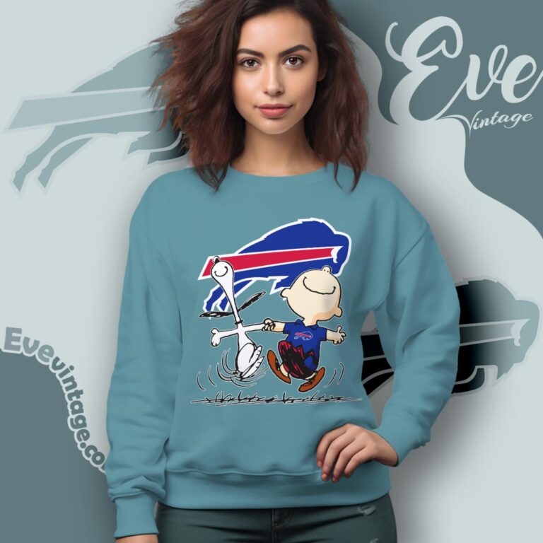 Buffalo Bills Charlie Brown Snoopy Happy Dancing Shirt Sweatshirt Buffalo Bills Charlie Brown Snoopy Happy Dancing Shirt Sweatshirt