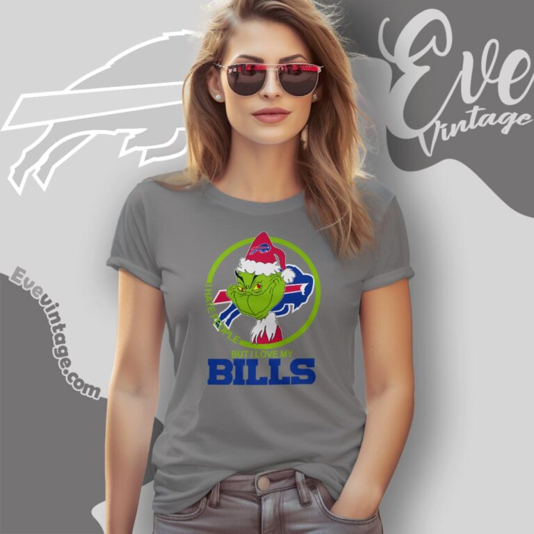Buffalo Bills Christmas Grinch Shirt I Hate People But I Love My Bills Women T Shirt Buffalo Bills Christmas Grinch Shirt I Hate People But I Love My Bills Women T Shirt